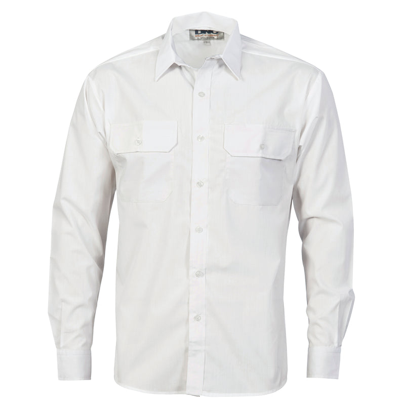 Polyester Cotton Work Shirt - Long Sleeve | 3212