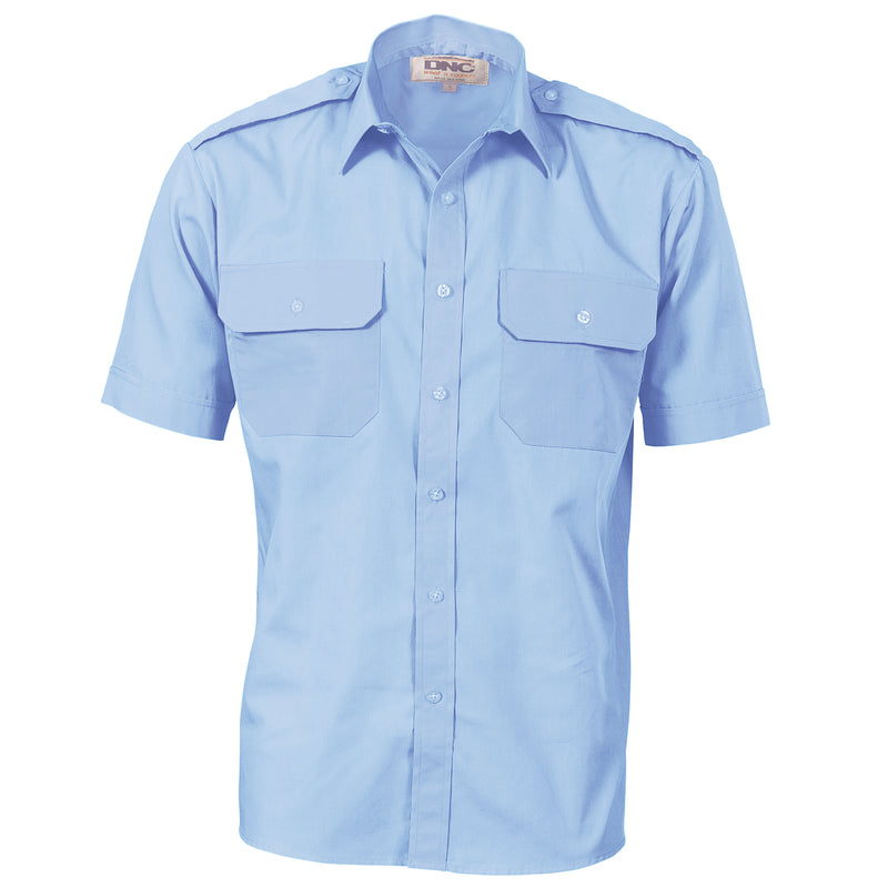 Epaulette Polyester/Cotton Work Shirt - Short Sleeve | 3213