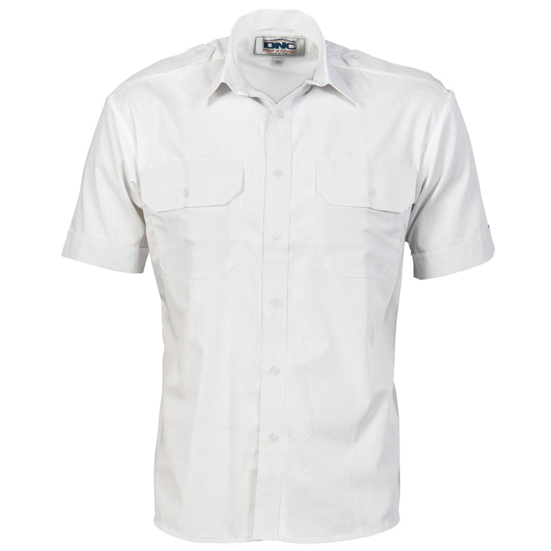 Epaulette Polyester/Cotton Work Shirt - Short Sleeve | 3213