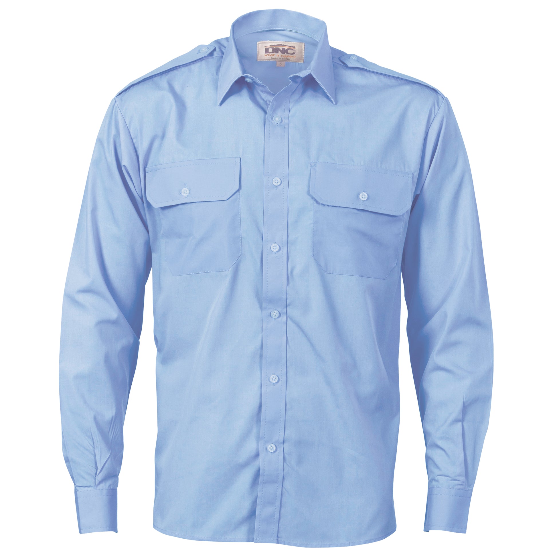 Epaulette Polyester/Cotton Work Shirt - Long Sleeve | 3214