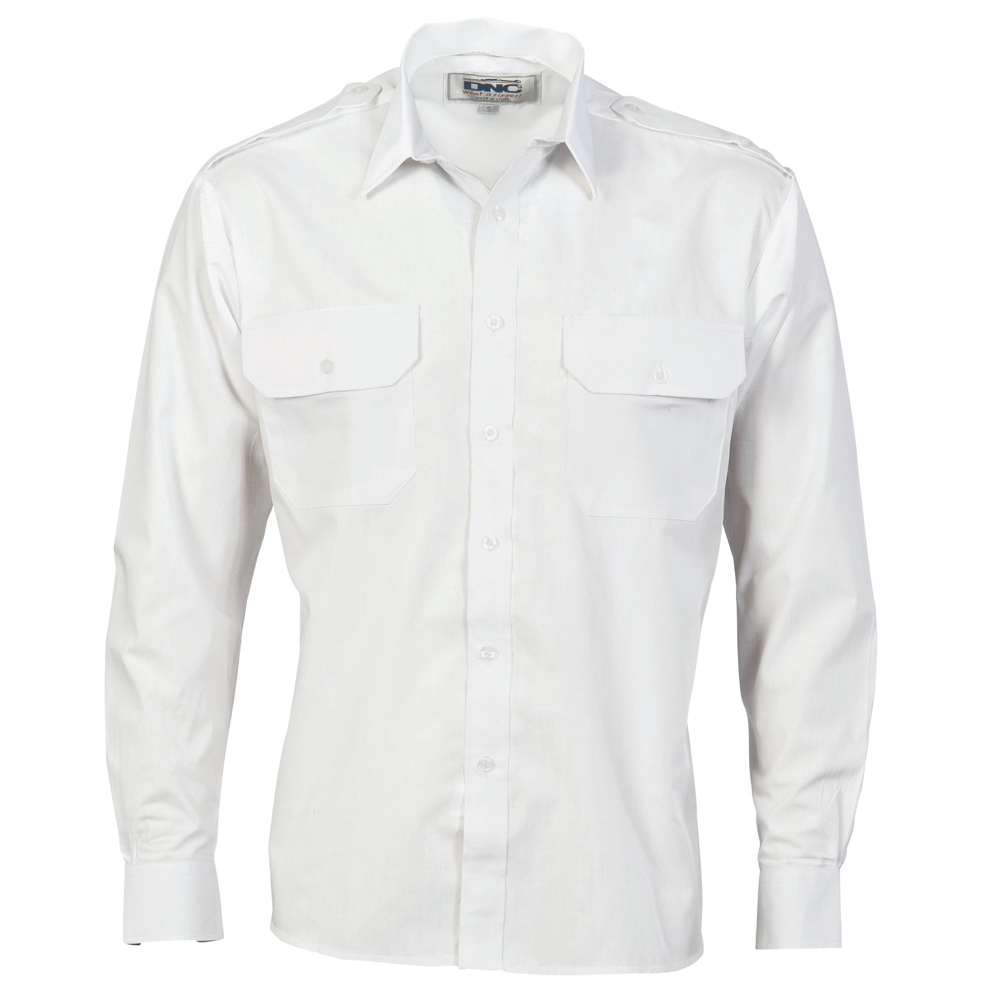 Epaulette Polyester/Cotton Work Shirt - Long Sleeve | 3214