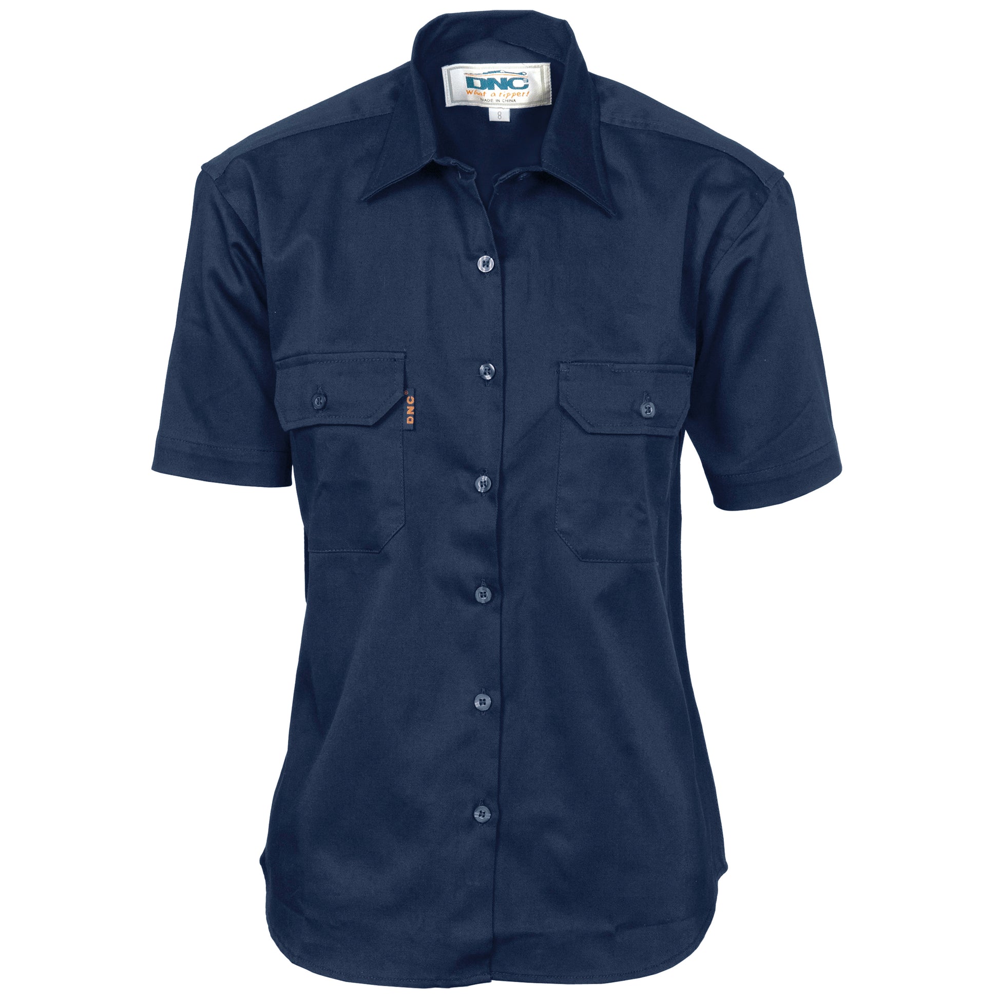 Ladies Cotton Drill Work Shirt - Short Sleeve | 3231