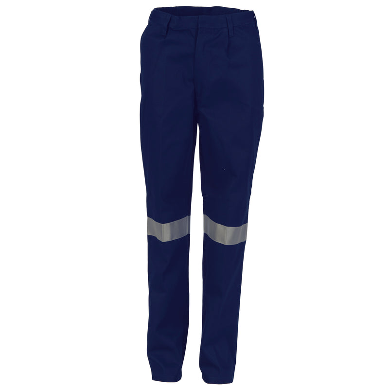 Ladies Cotton Drill Pants With 3M Reflective Tape | 3328