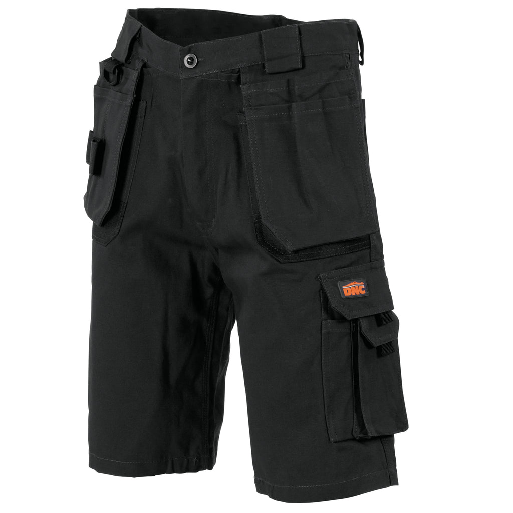 Duratex Cotton Duck Weave Tradies Cargo Shorts - With Twin Holster Tool Pocket | 3336