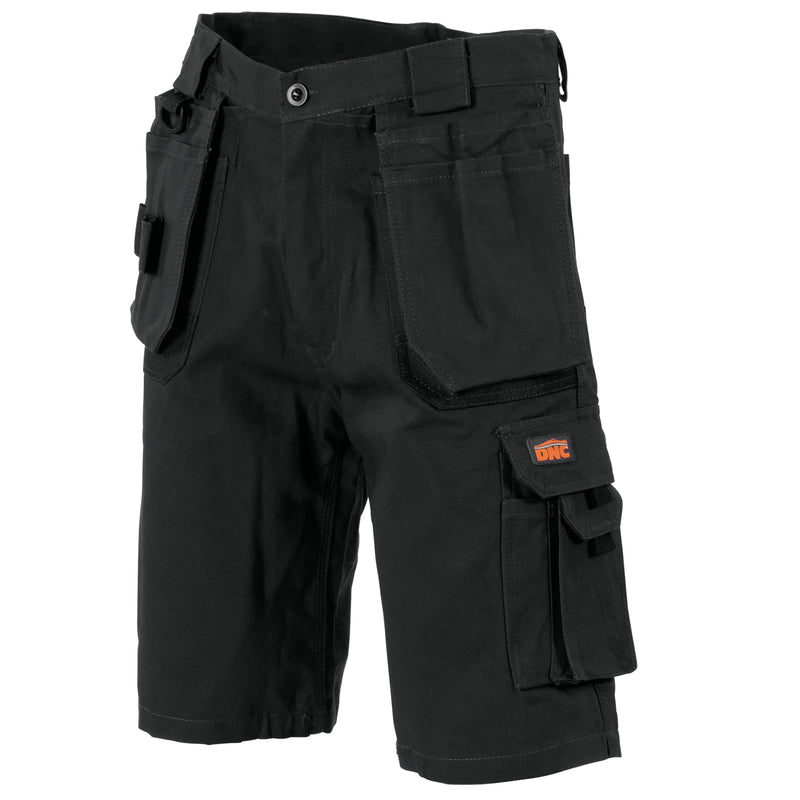 Duratex Cotton Duck Weave Tradies Cargo Shorts - With Twin Holster Tool Pocket | 3336