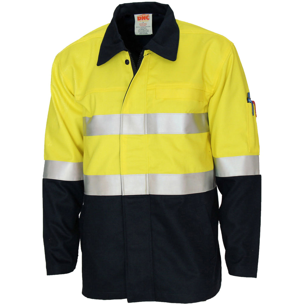 Patron Saint Flame Retardant Two Tone Drill Arc Rated Welder'S Jacket With Loxy F/R Tape | 3458