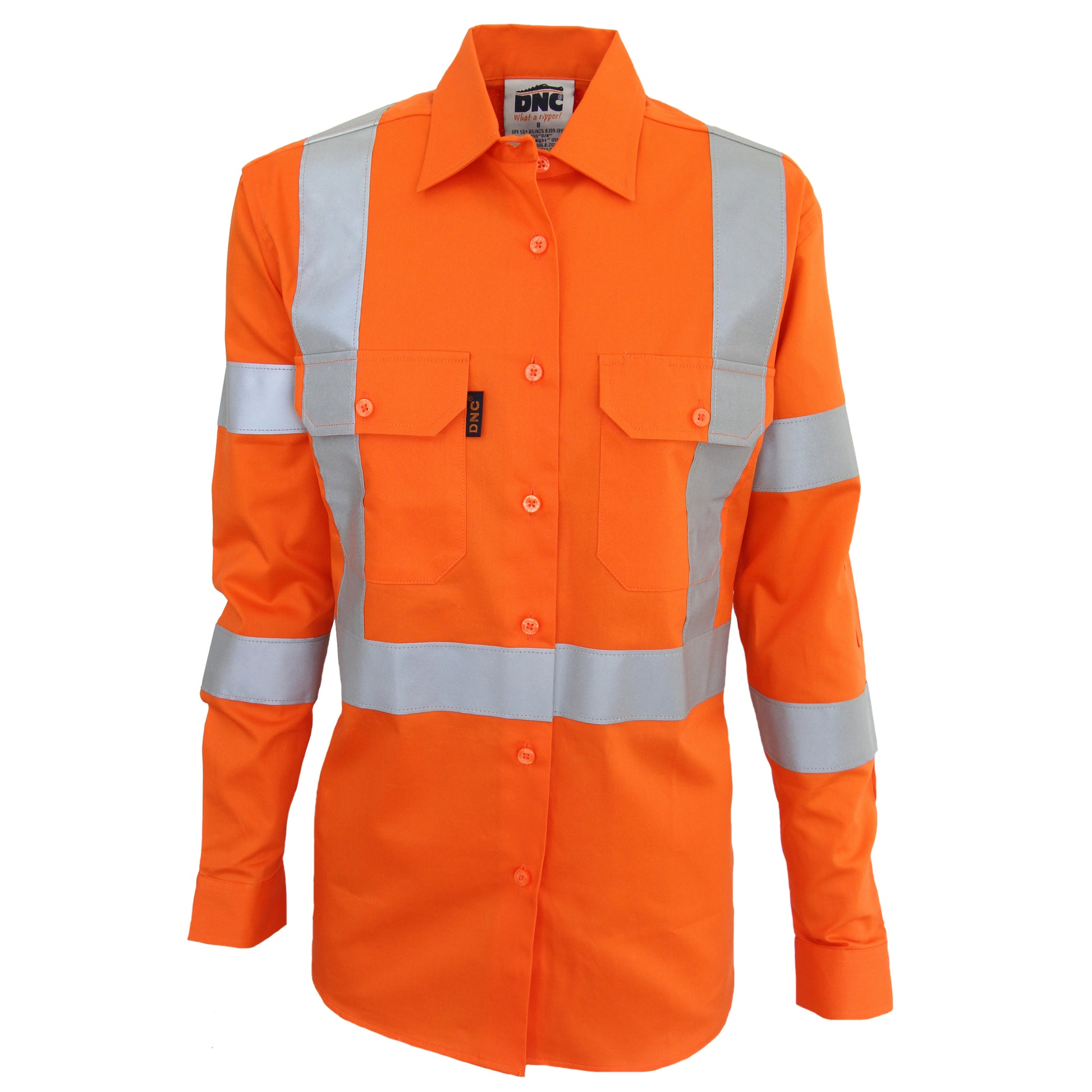 Ladies Hi-Vis 3 Way Vented "X" Back & Bio-Motion Taped Shirt | 3544