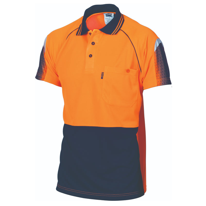 Hi-Vis Cool-Breathe Sublimated Piping Polo - Short Sleeve | 3751