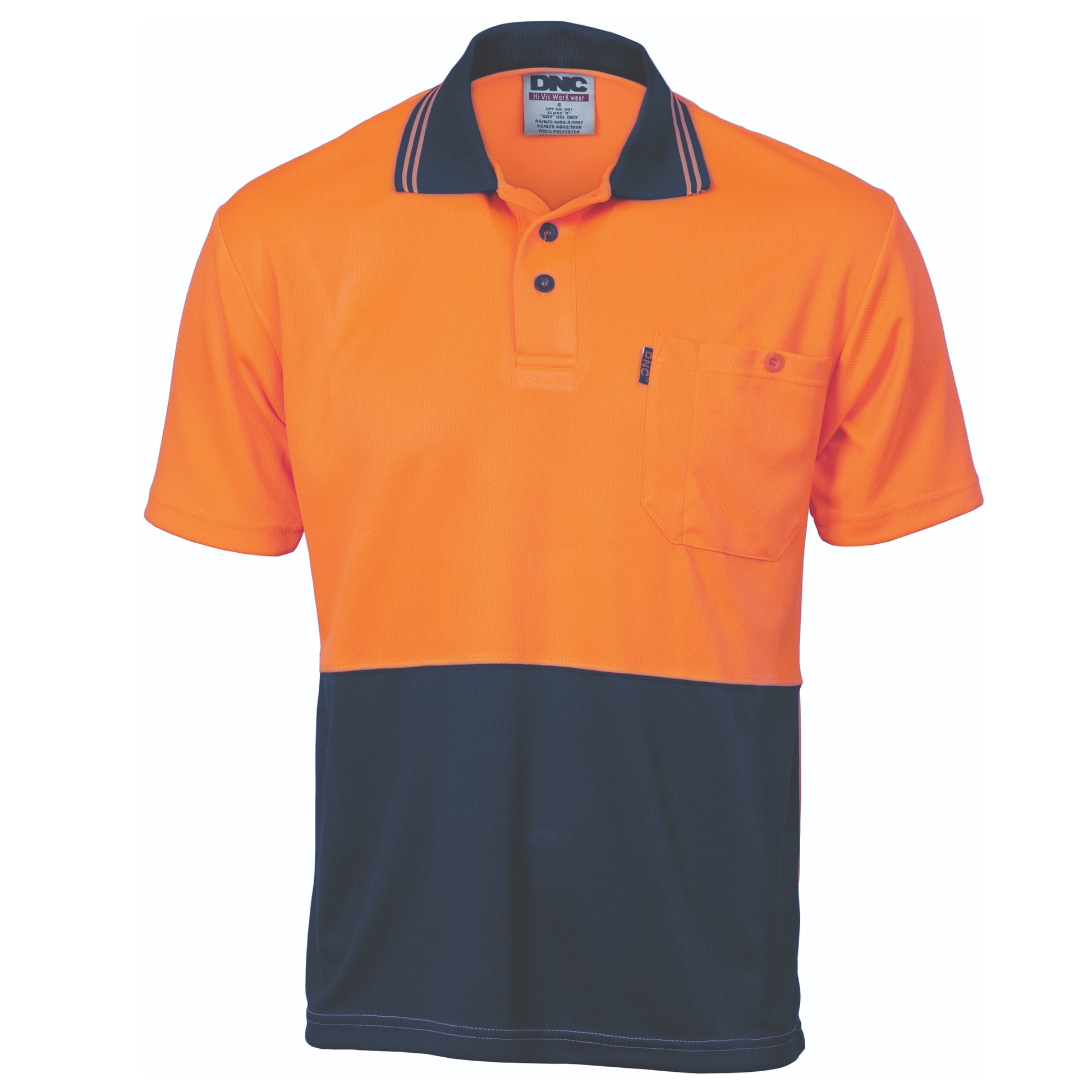 Hi-Vis Two Tone Cool Breathe Polo Shirt, Short Sleeve | 3811