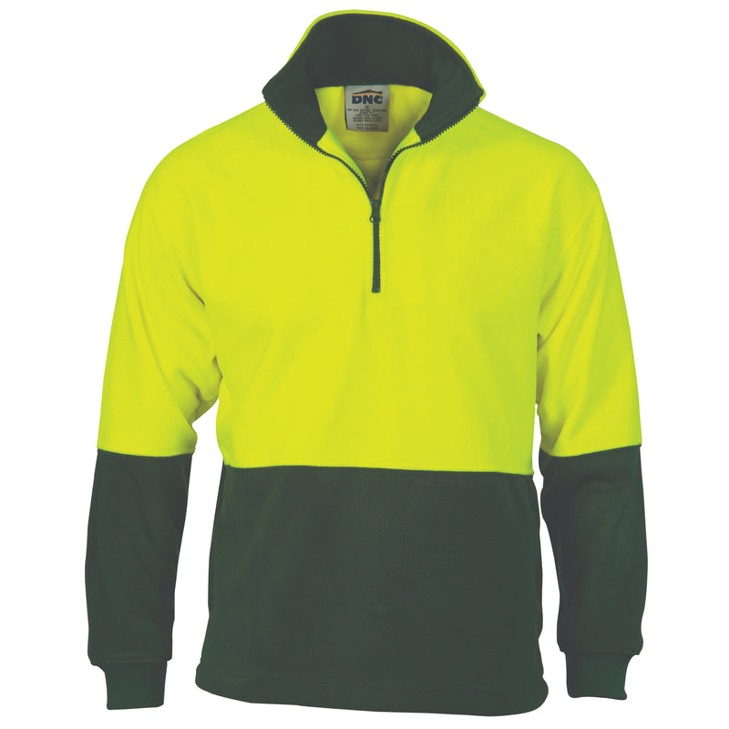 Hi-Vis Two Tone 1/2 Zip Polar Fleece | 3825