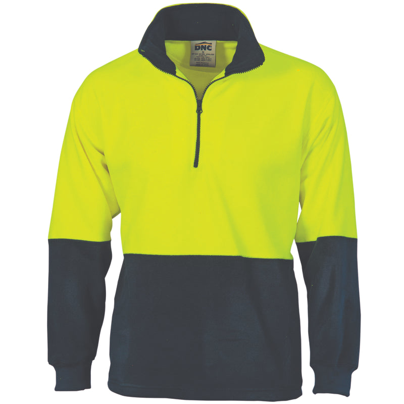 Hi-Vis Two Tone 1/2 Zip Polar Fleece | 3825