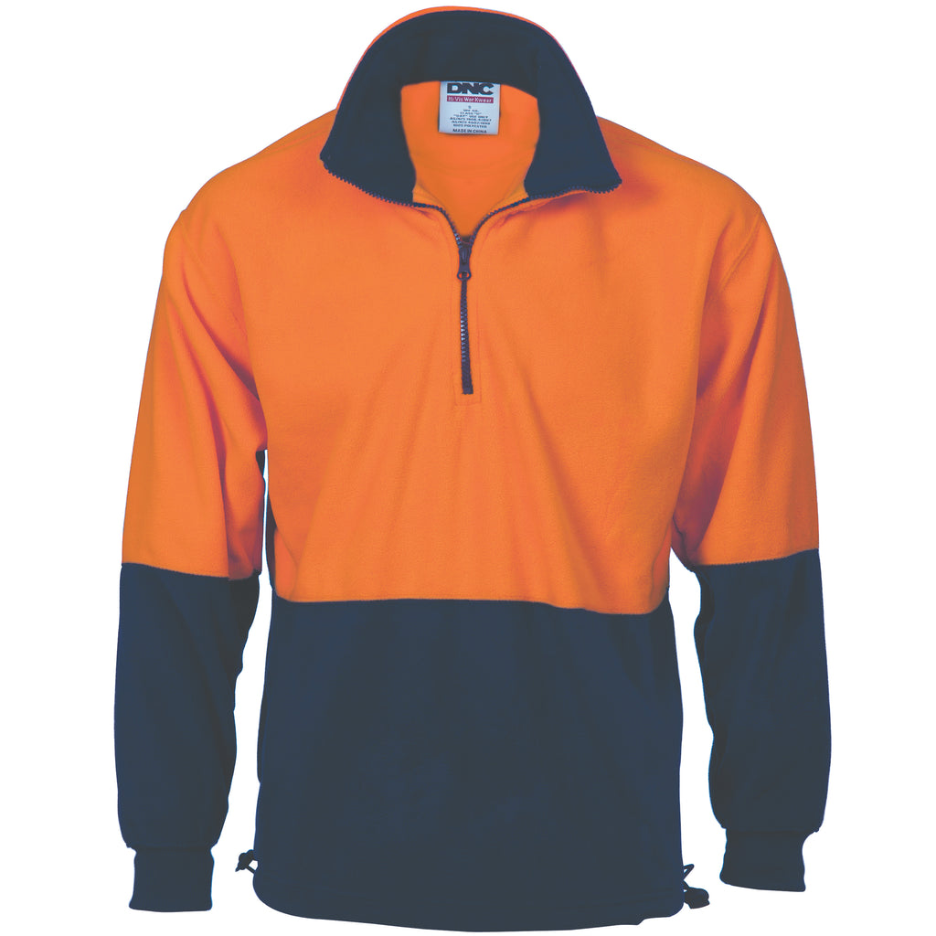 Hi-Vis Two Tone 1/2 Zip Polar Fleece | 3825