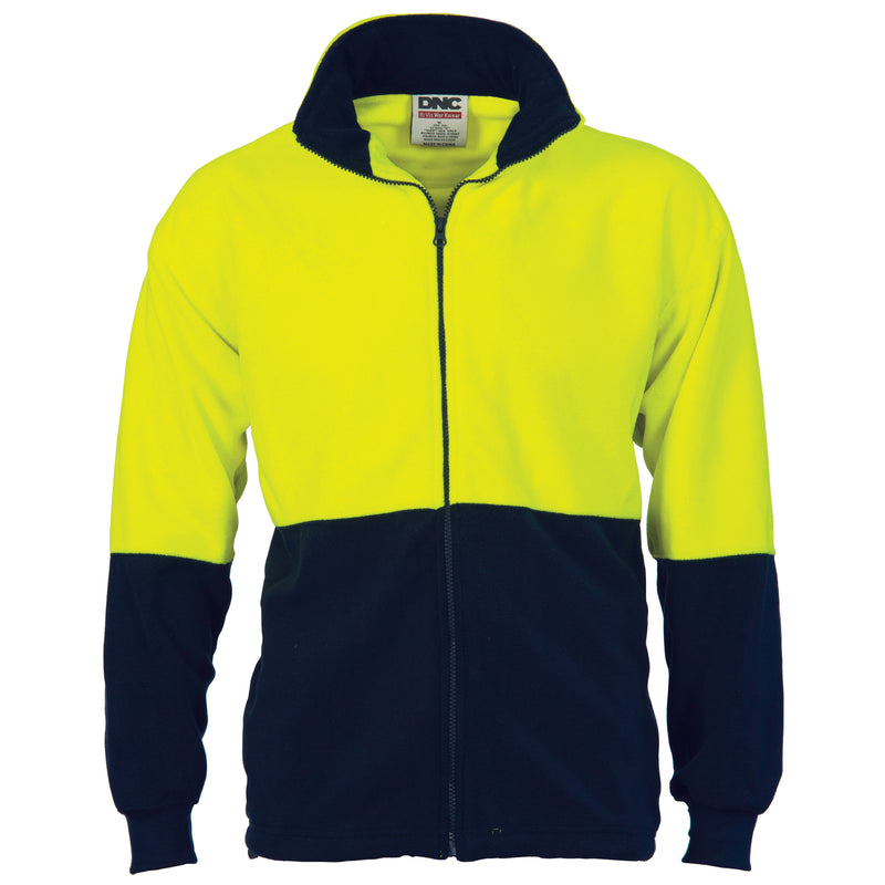 Hi-Vis Two Tone Full Zip Polar Fleece | 3827
