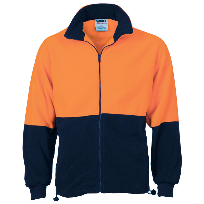 Hi-Vis Two Tone Full Zip Polar Fleece | 3827