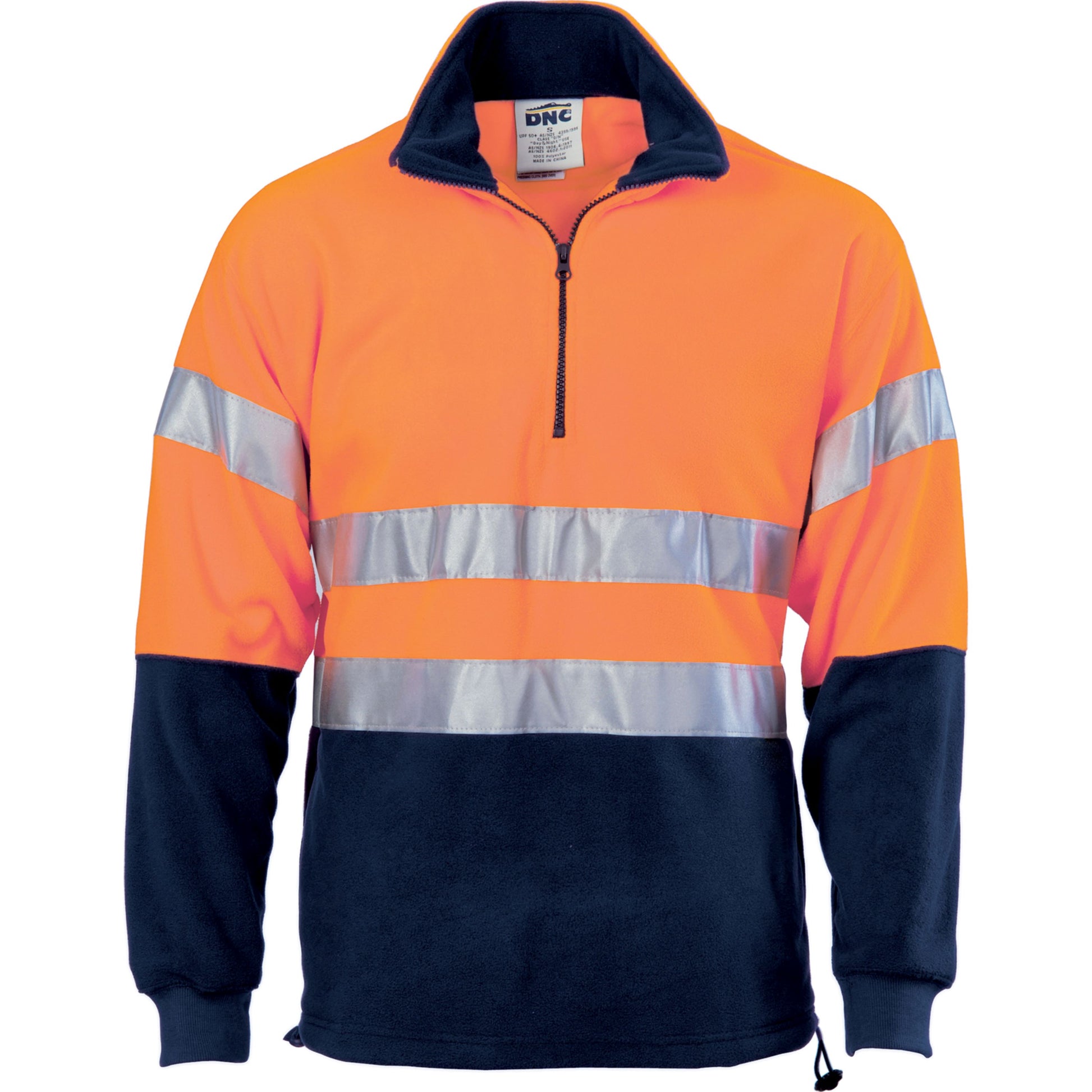 Hi-Vis Two Tone 1/2 Zip Polar Fleece With CSR R/Tape | 3829