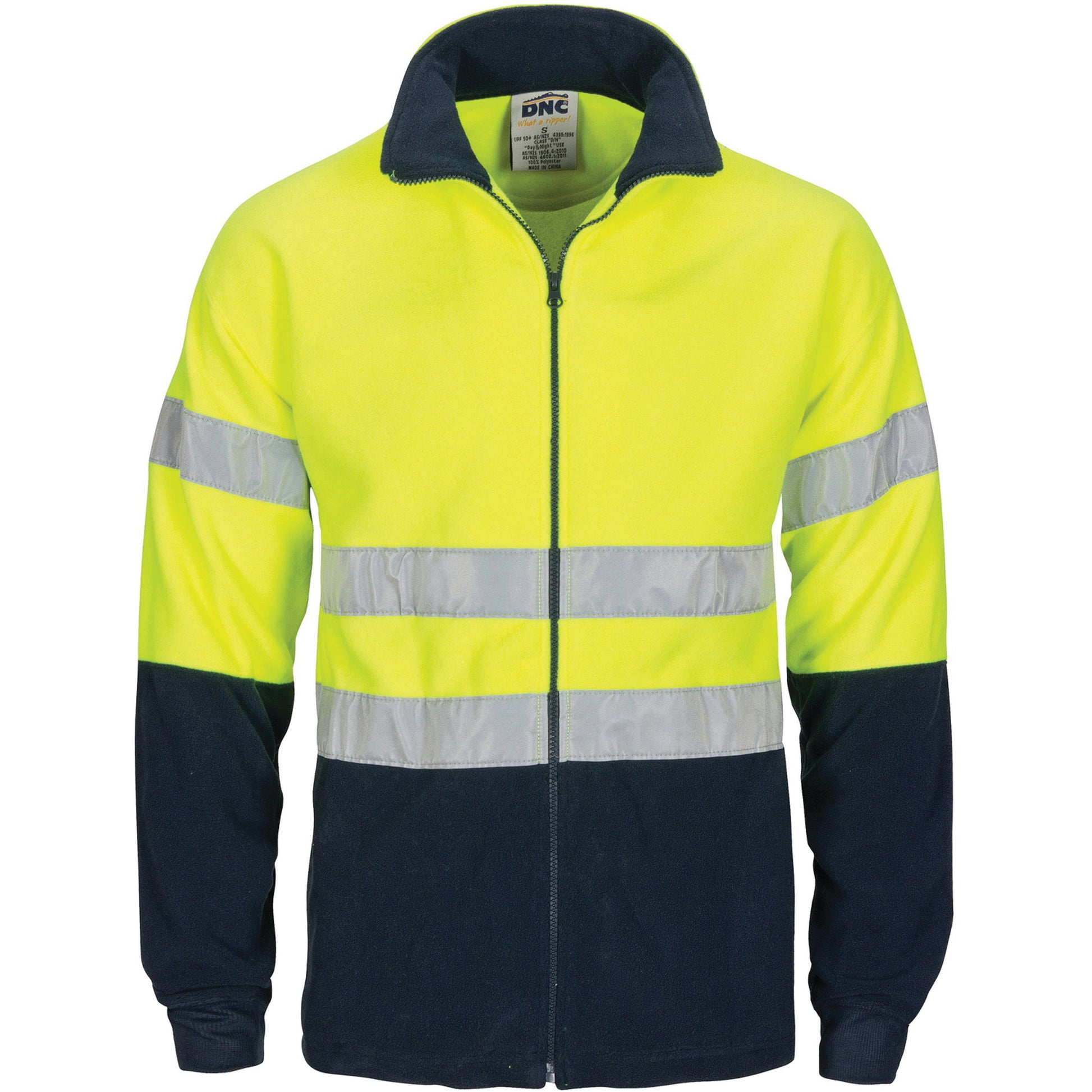 Hi-Vis Two Tone Full Zip Polar Fleece With Generic R/Tape
 | 3830