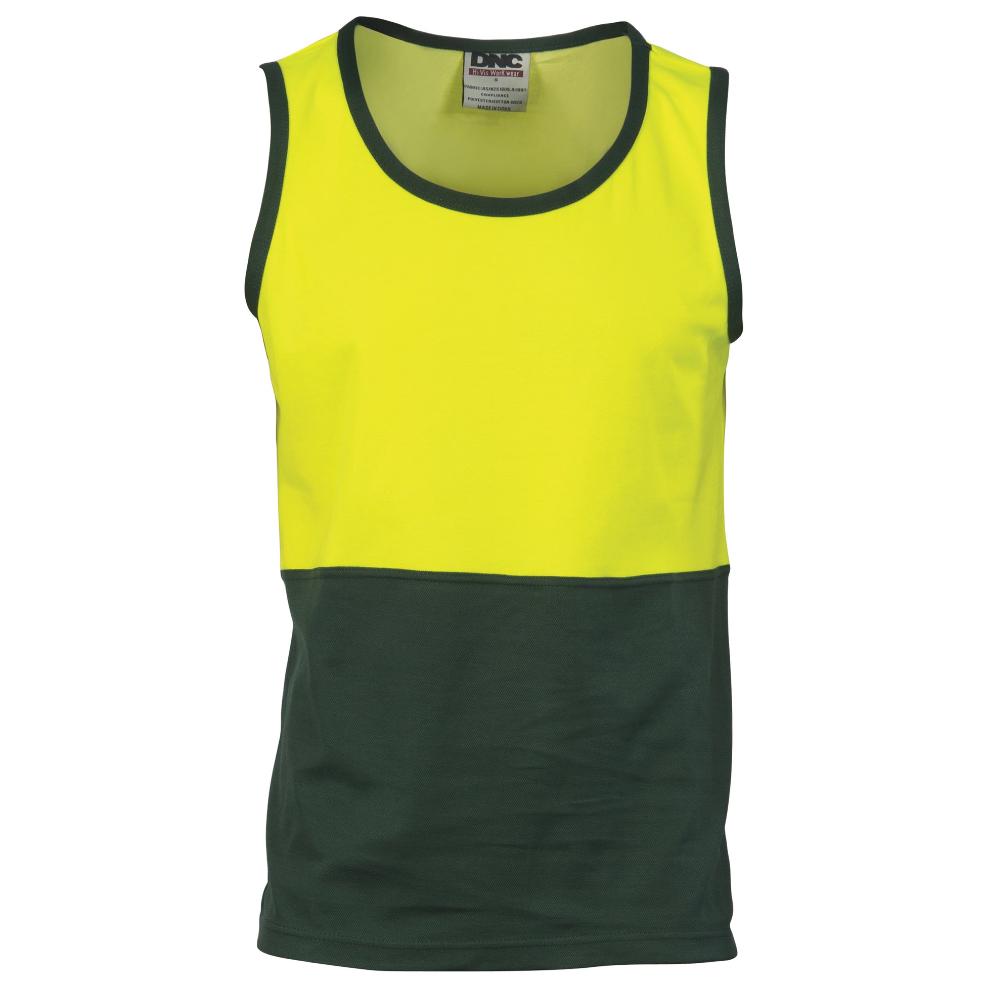 Cotton Back Two Tone Singlet | 3841