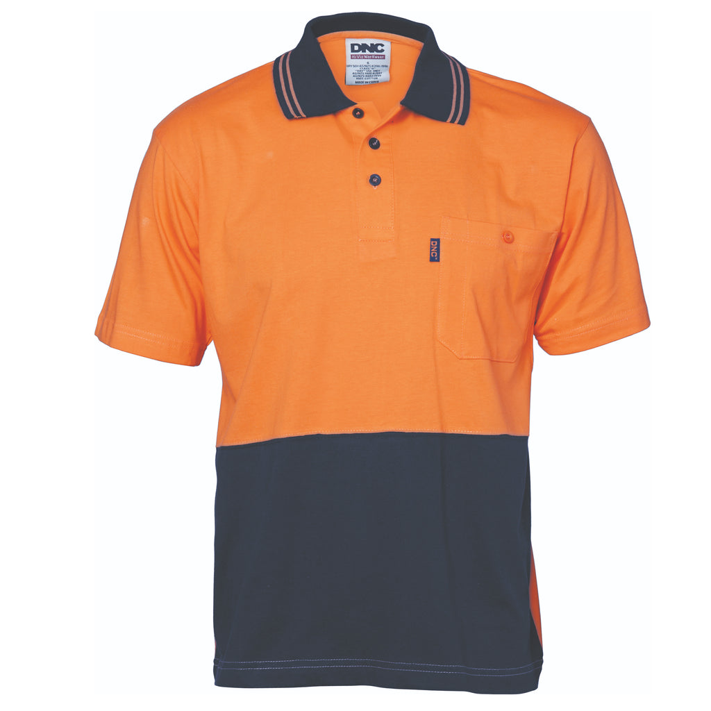 Hi-Vis Cool-Breeze Cotton Jersey Polo Shirt
With Under Arm Cotton Mesh - S/S | 3845