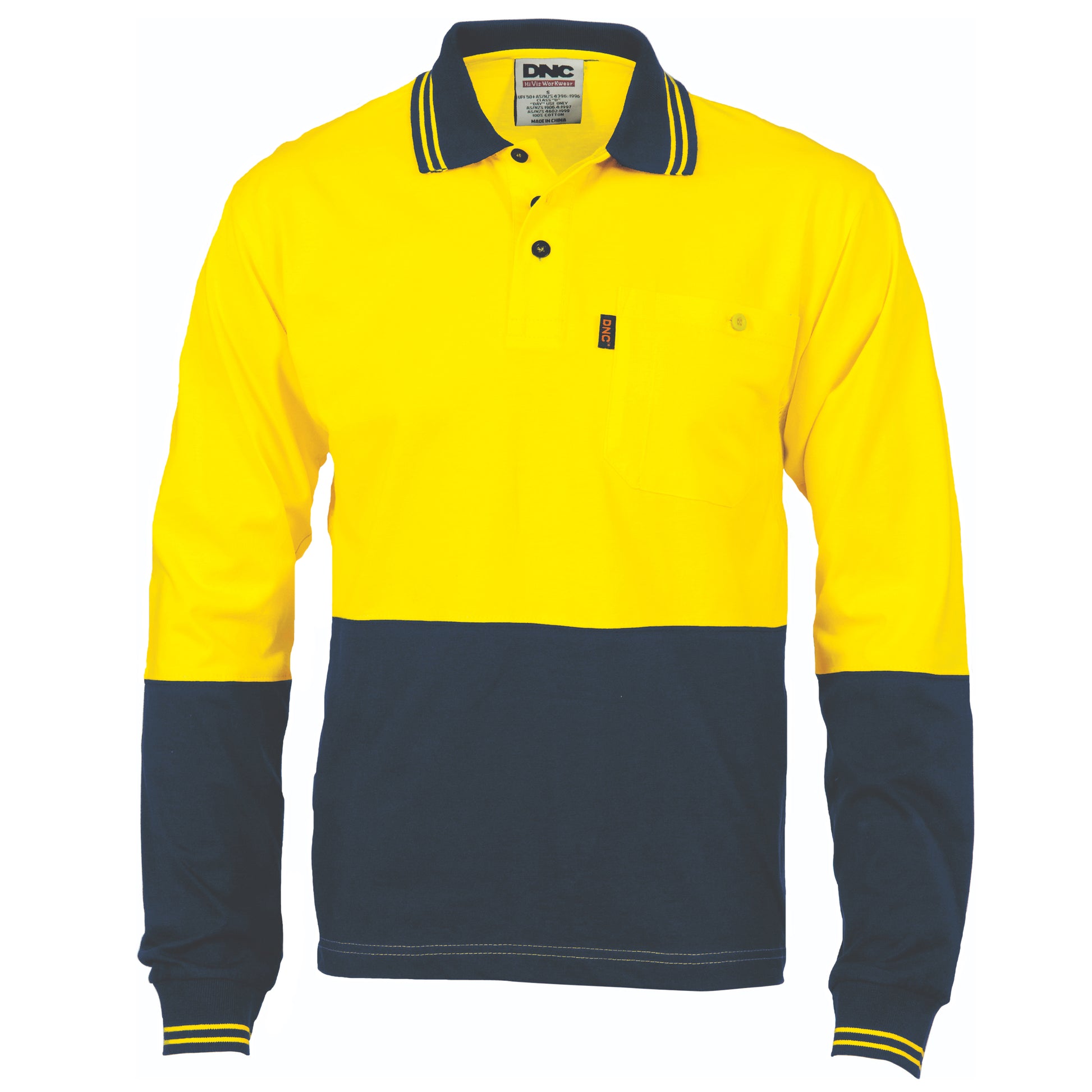 Hi-Vis Cool-Breeze Cotton Jersey Polo Shirt
With Under Arm Cotton Mesh - L/S | 3846
