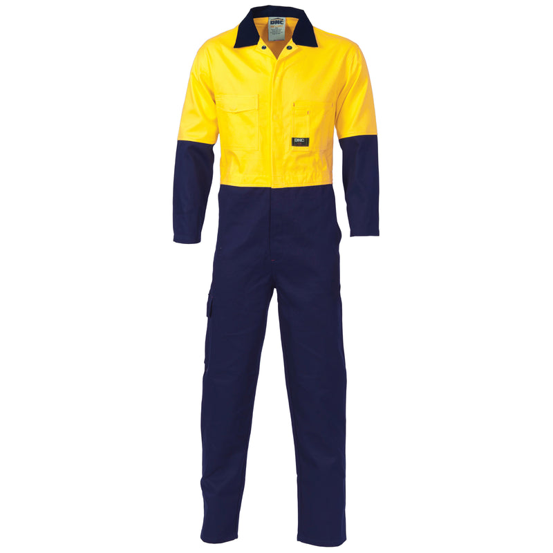 Hi-Vis Cool-Breeze 2-Tone Lightweight Cotton Coverall | 3852