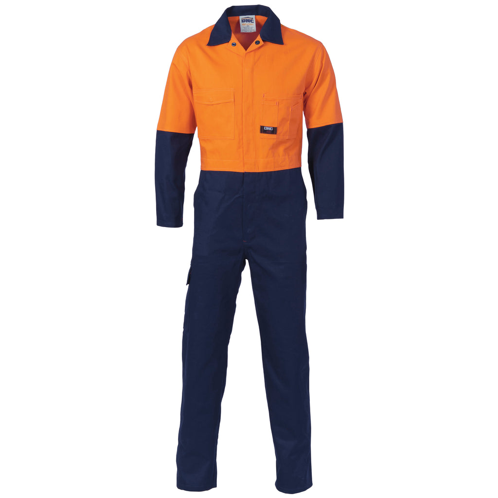 Hi-Vis Cool-Breeze 2-Tone Lightweight Cotton Coverall | 3852