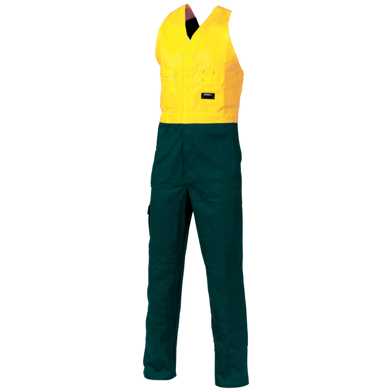 Hi-Vis Two Tone Cotton Action Back Overall | 3853