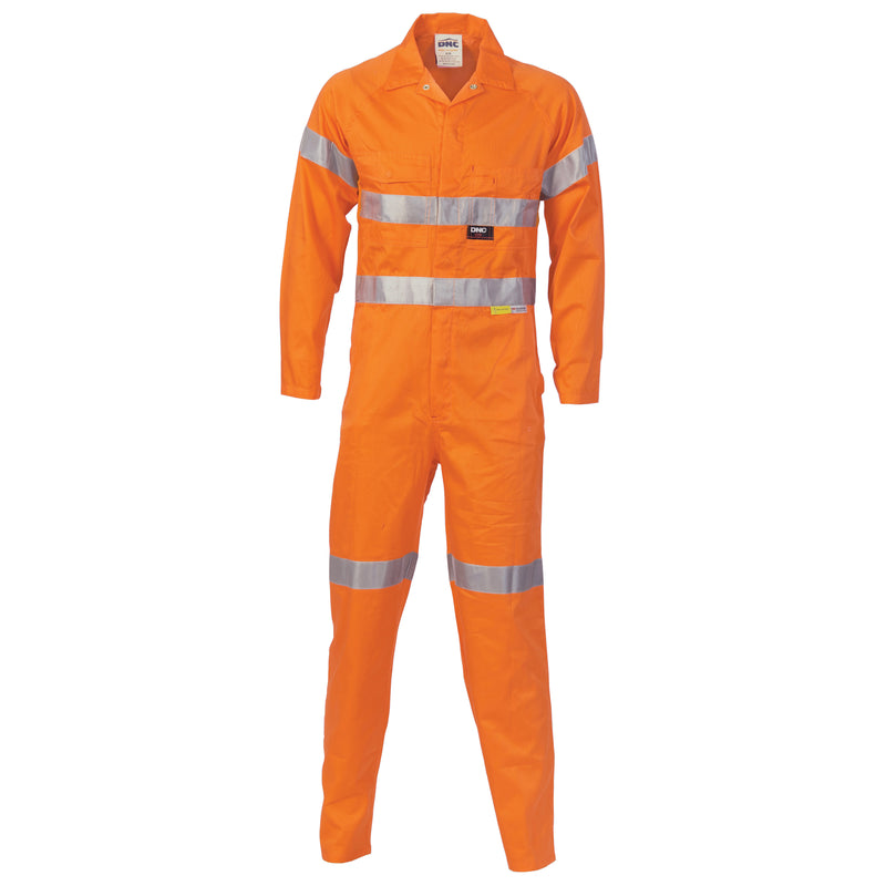 Hi-Vis Cotton Coverall With
3M R/Tape | 3854