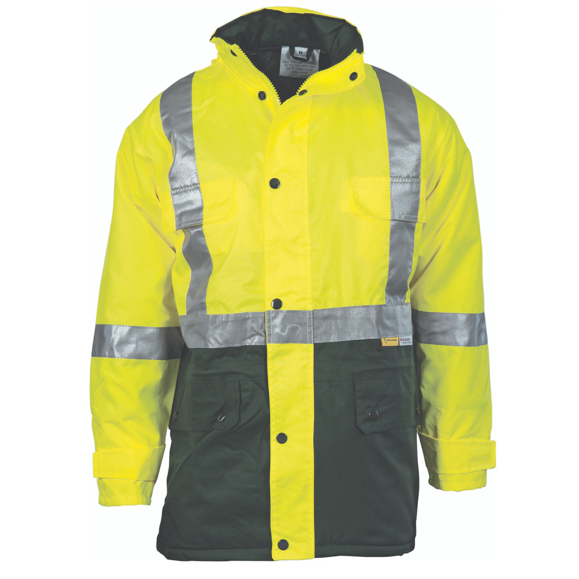 Hi-Vis Two Tone Quilted Jacket With 3M R/Tape | 3863