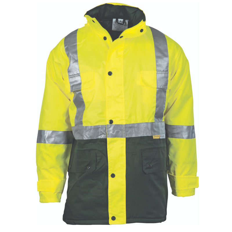 Hi-Vis Two Tone Quilted Jacket With 3M R/Tape | 3863