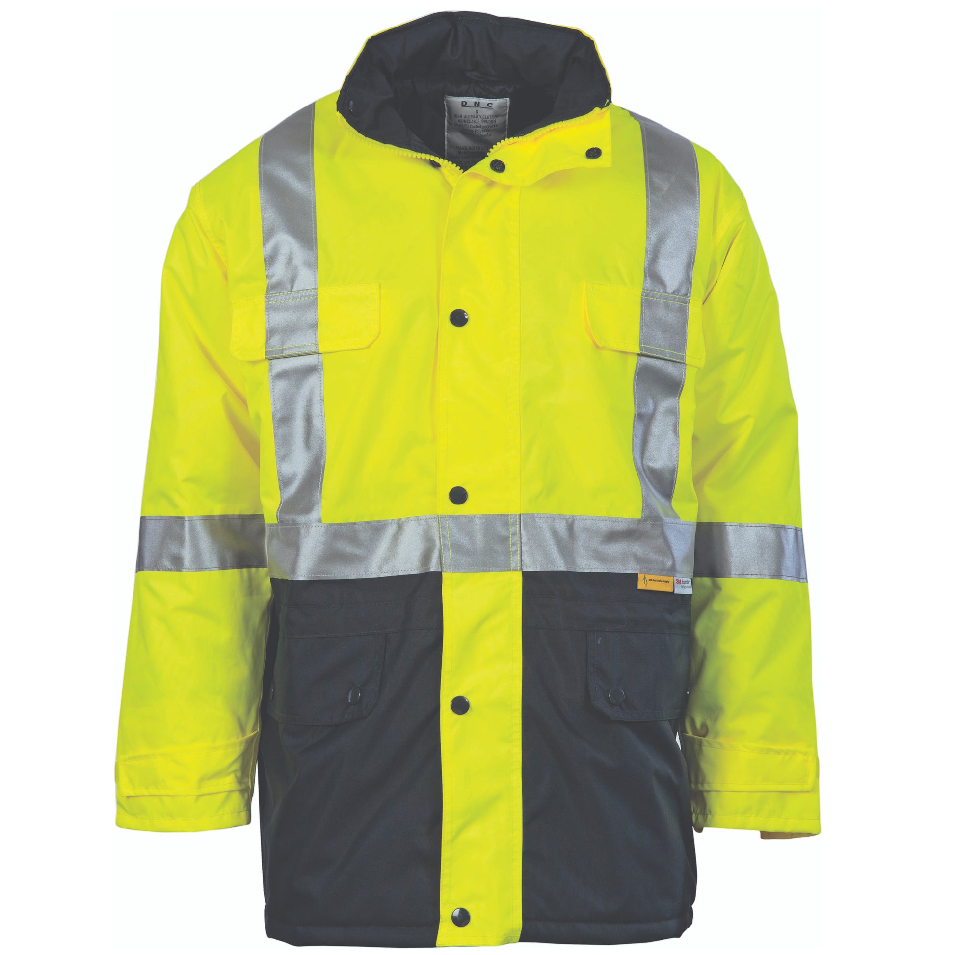 Hi-Vis Two Tone Quilted Jacket With 3M R/Tape | 3863