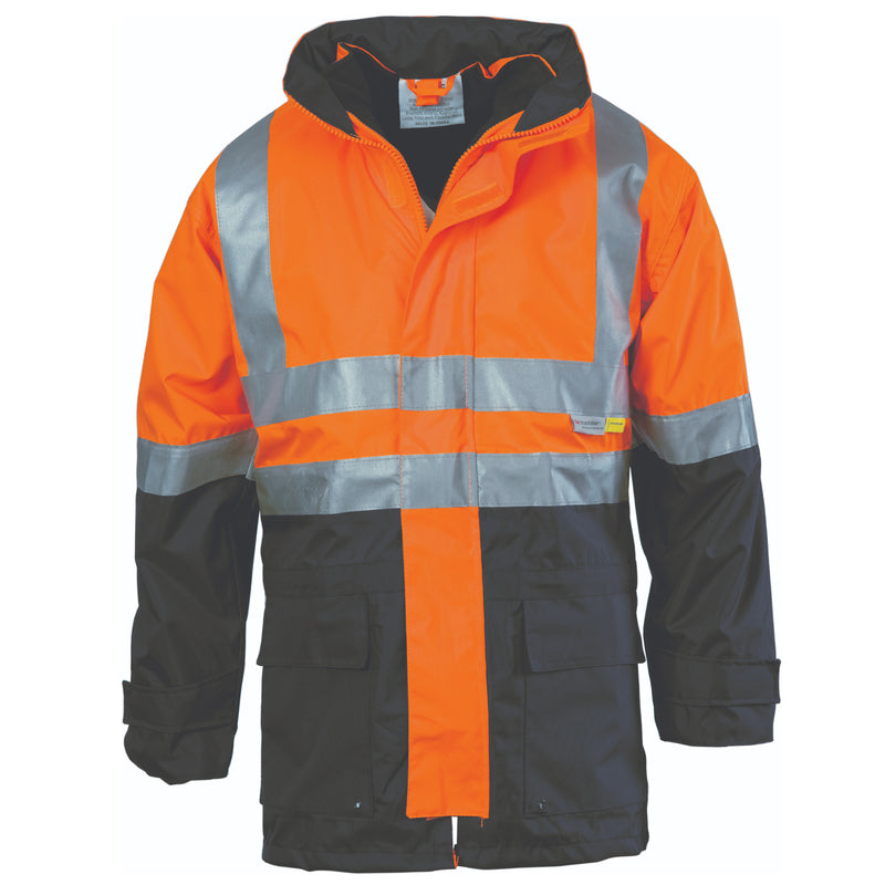 4 In 1 Hi-Vis Two Tone Breathable Jacket With Vest And 3M R/Tape | 3864