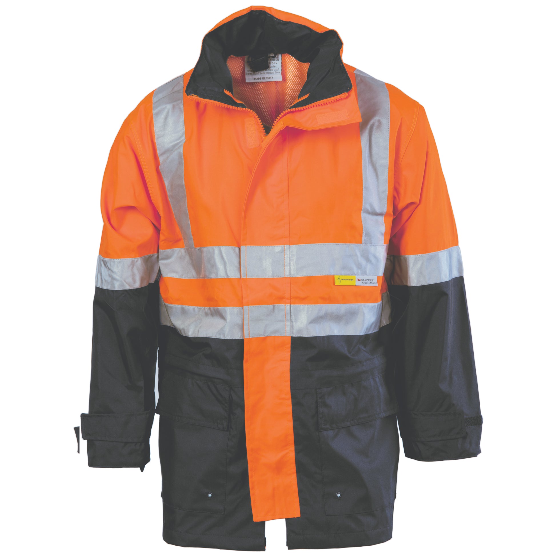 Hi-Vis Two Tone Breathable Rain Jacket With 3M R/ Tape | 3867