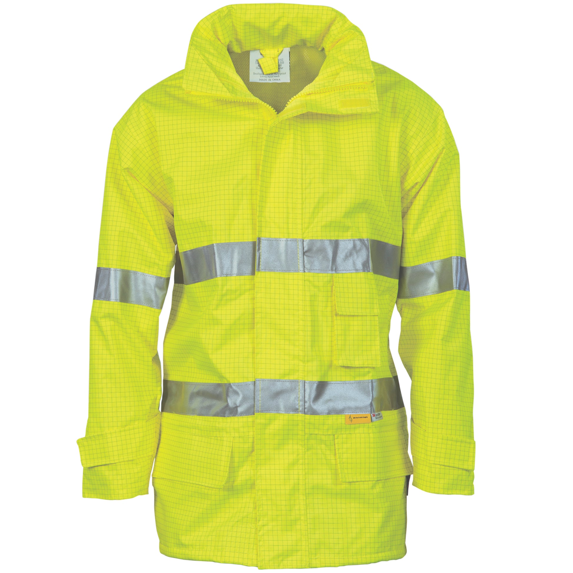 Hi-Vis Breathable Anti-Static Jacket With 3M R/Tape | 3875