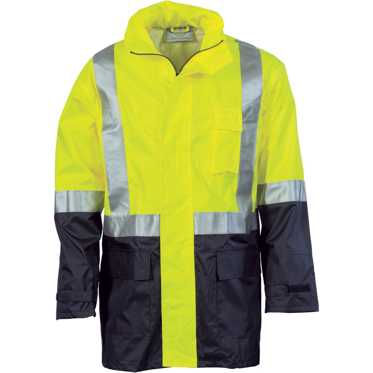 Hi-Vis Two Tone Light Weight Rain Jacket With CSR R/Tape | 3879