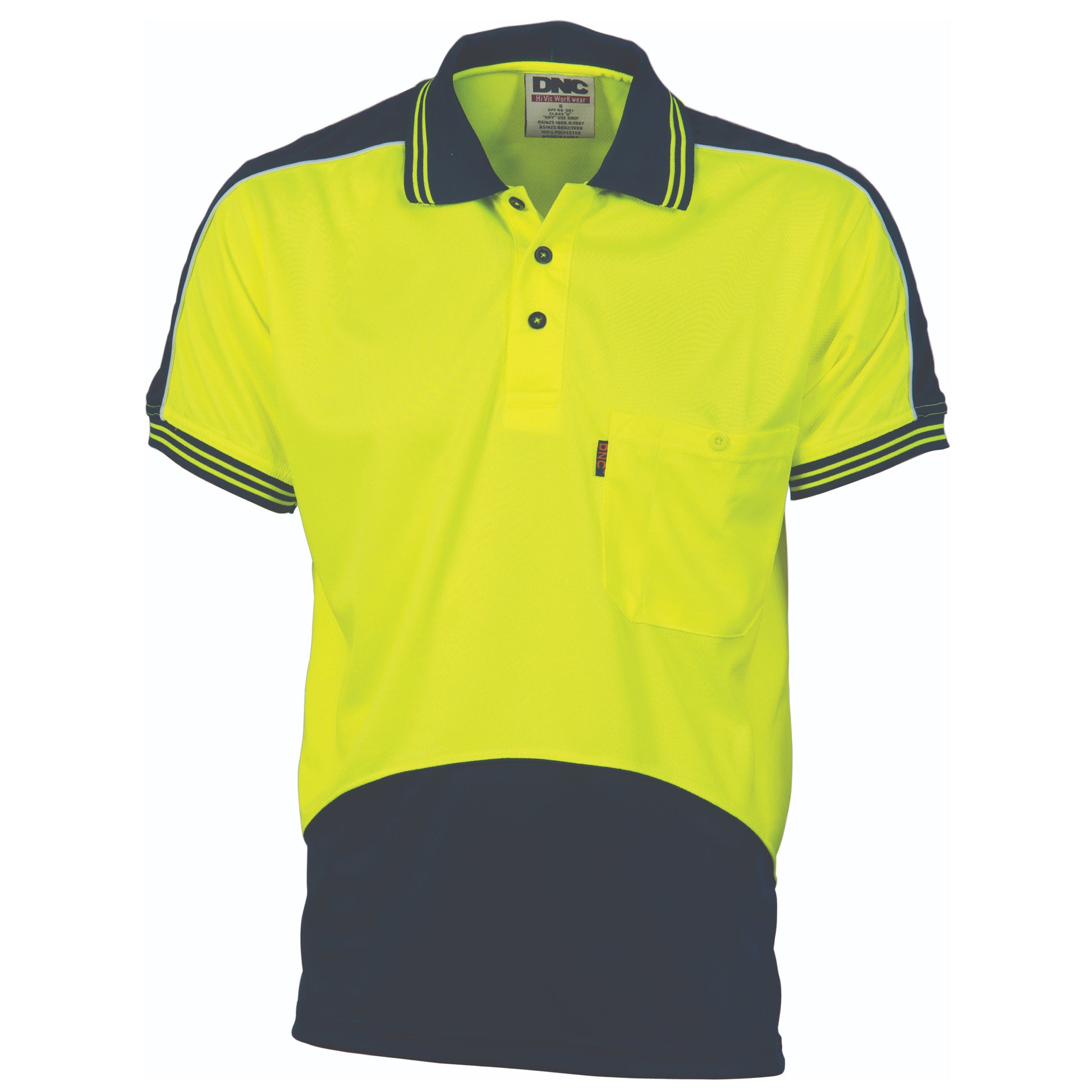 Hi-Vis Cool Breathe Panel Polo Shirt - Short Sleeve | 3891
