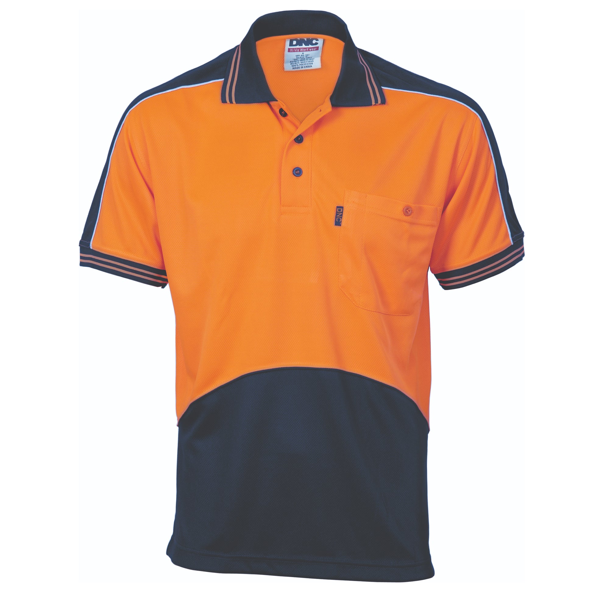 Hi-Vis Cool Breathe Panel Polo Shirt - Short Sleeve | 3891
