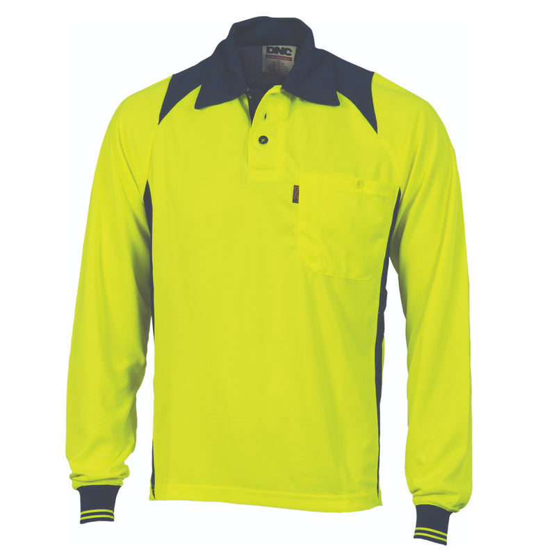Cool Breathe Action Polo Shirt - Long Sleeve | 3894