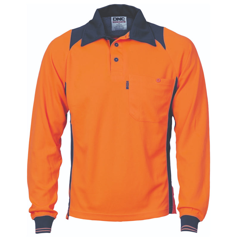 Cool Breathe Action Polo Shirt - Long Sleeve | 3894
