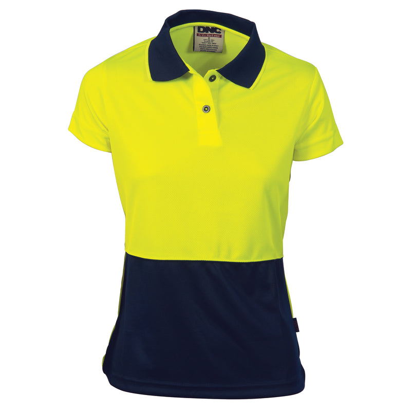 Ladies Hi-Vis Two Tone Polo - Short Sleeve | 3897