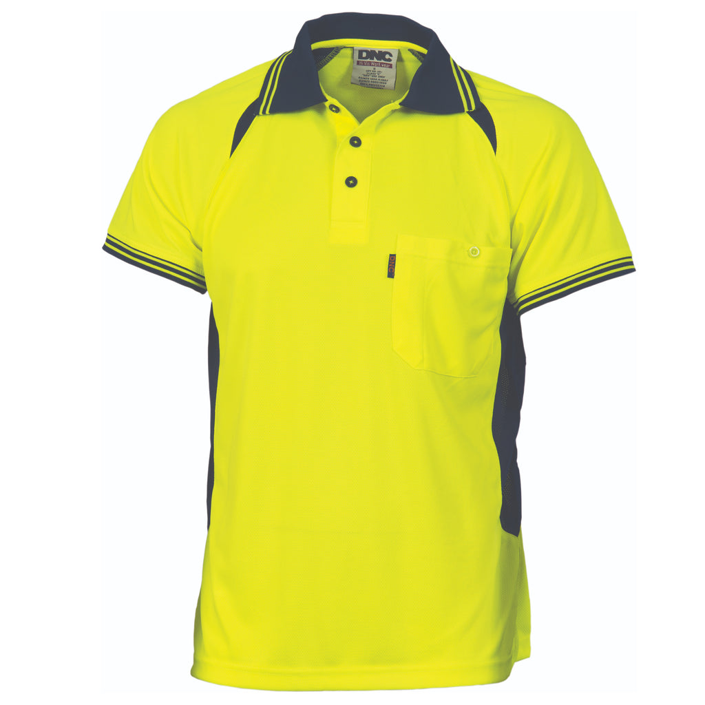 Cool-Breeze Contrast Mesh Polo - Short Sleeve | 3901