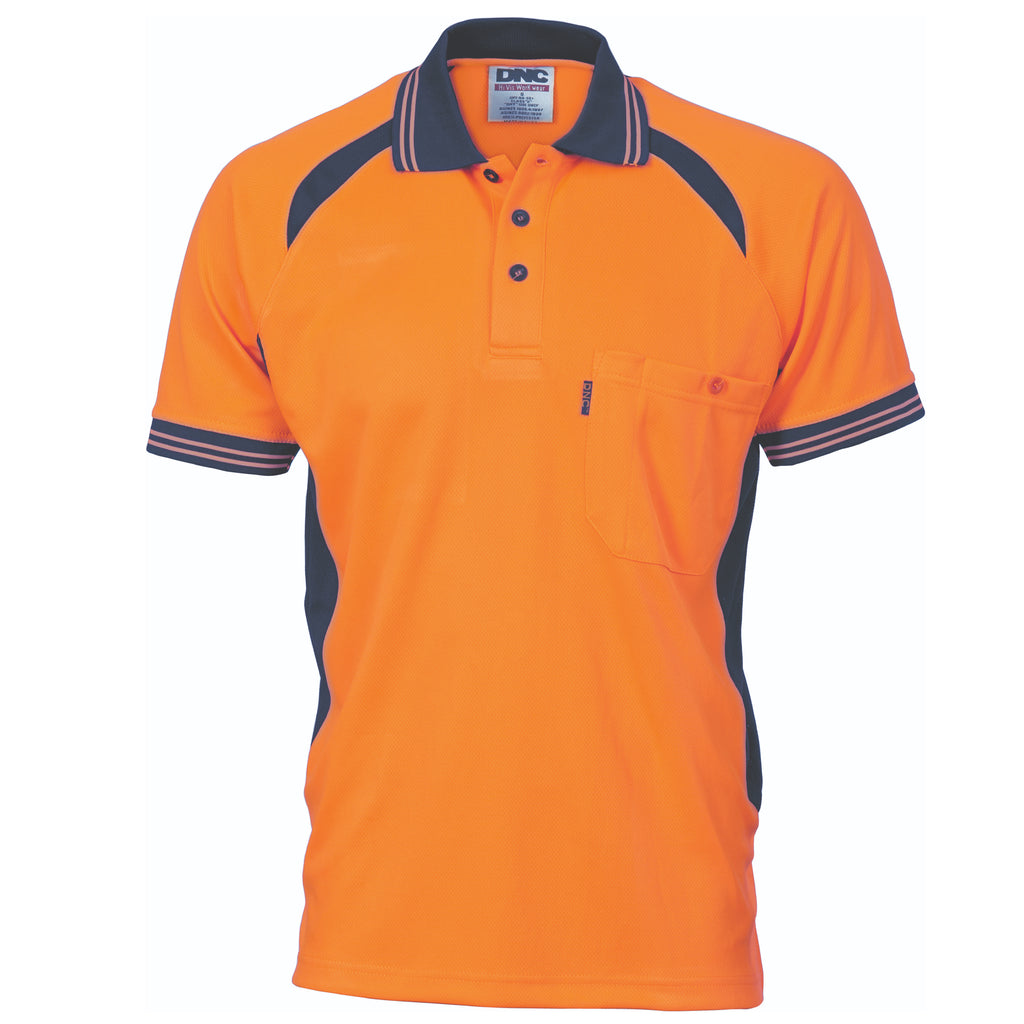 Cool-Breeze Contrast Mesh Polo - Short Sleeve | 3901