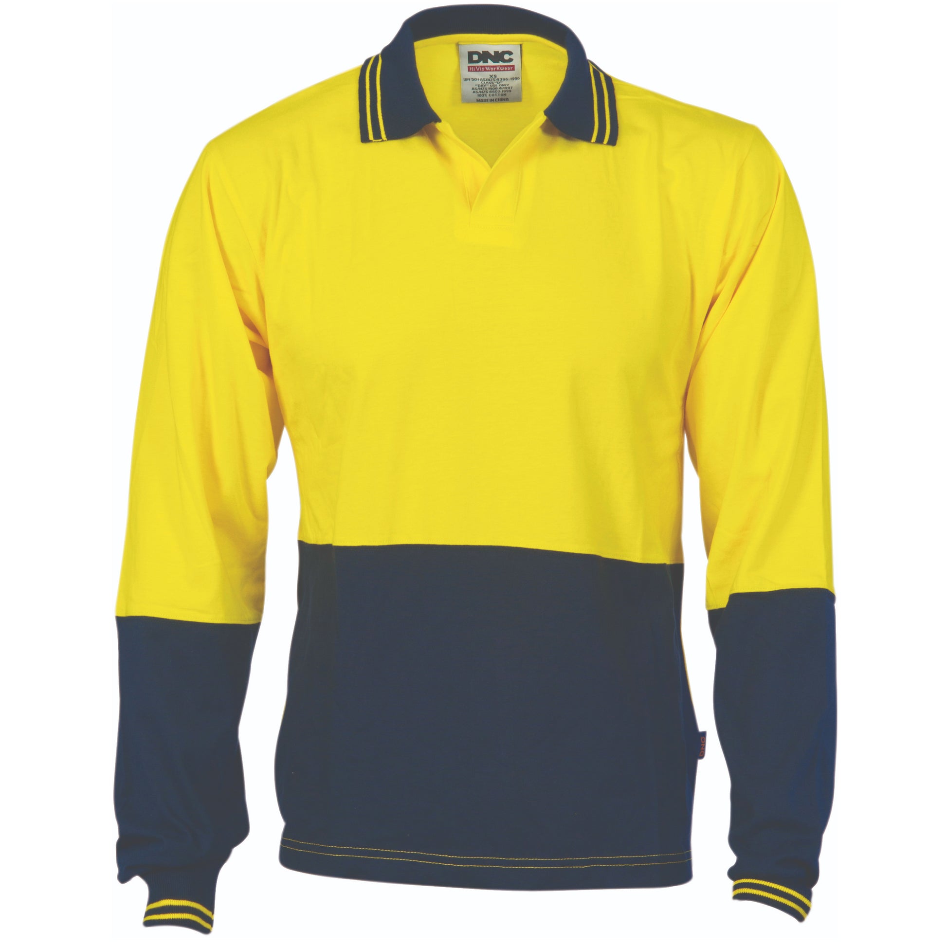 Hi-Vis Cool Breeze Cotton Jersey Food Industry Polo - Long Sleeve | 3906