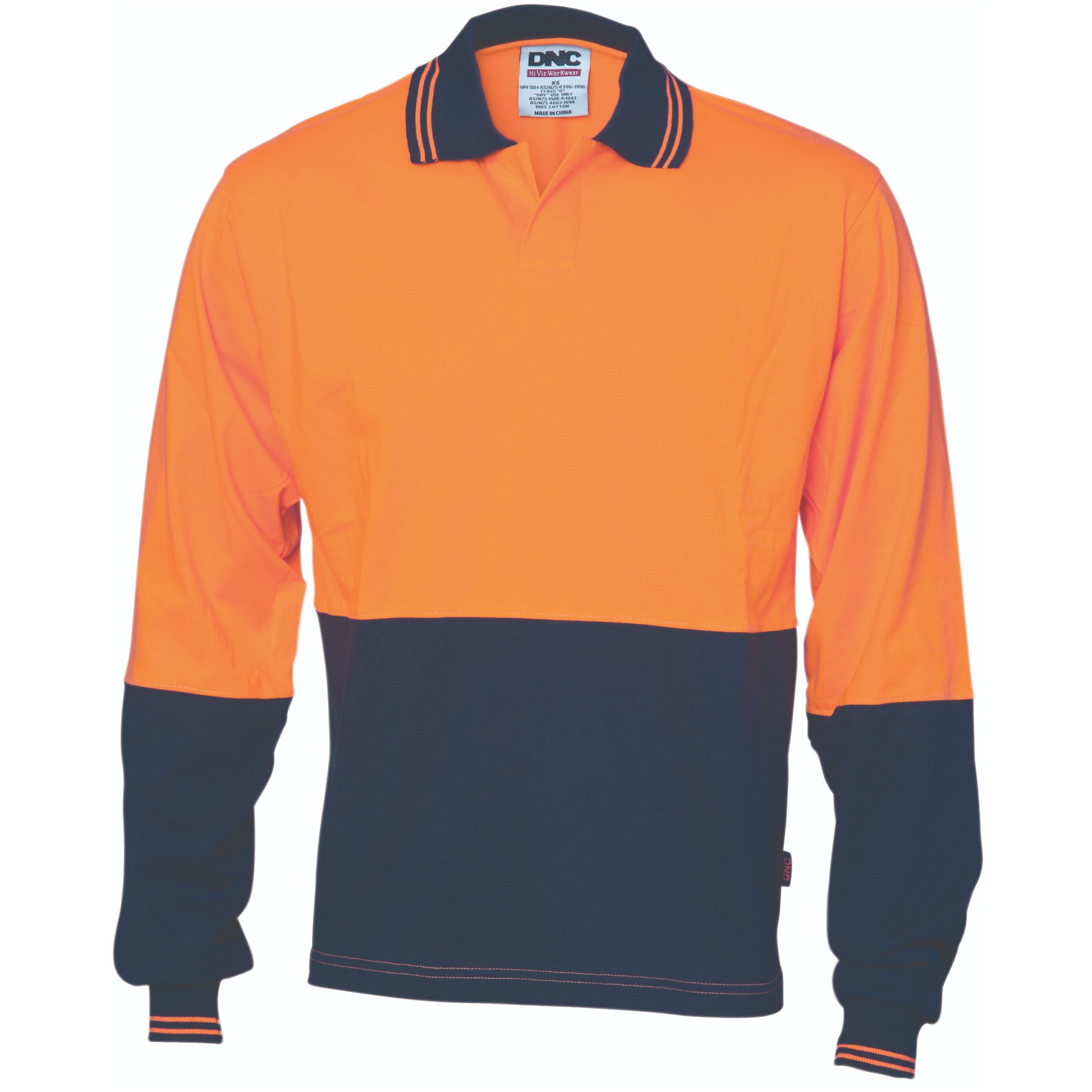 Hi-Vis Cool Breeze Cotton Jersey Food Industry Polo - Long Sleeve | 3906