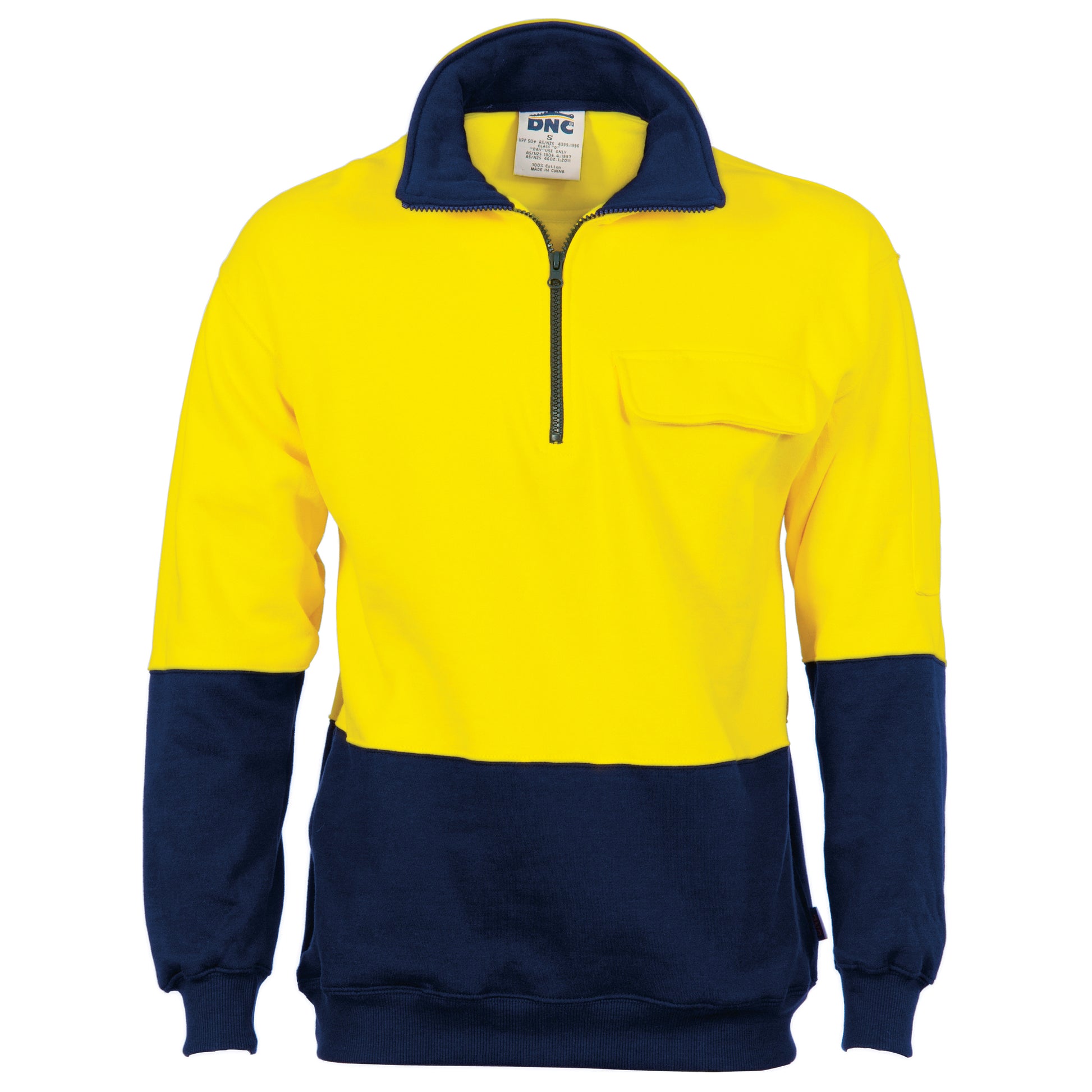 Hi-Vis Two Tone 1/2 Zip Cotton Fleecy
Windcheater | 3923