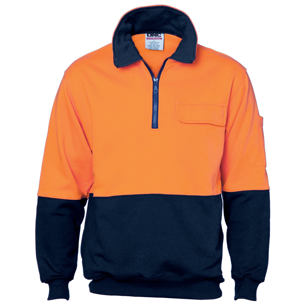 Hi-Vis Two Tone 1/2 Zip Cotton Fleecy
Windcheater | 3923