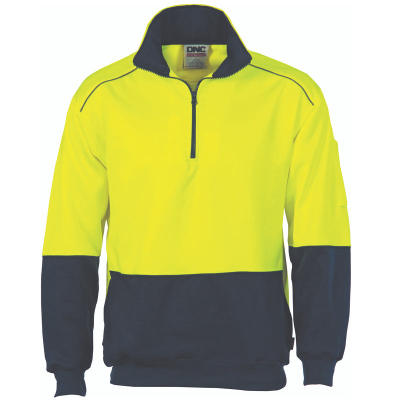 Hi-Vis Two Tone 1/2 Zip Reflective Piping
Sweat Shirt | 3928