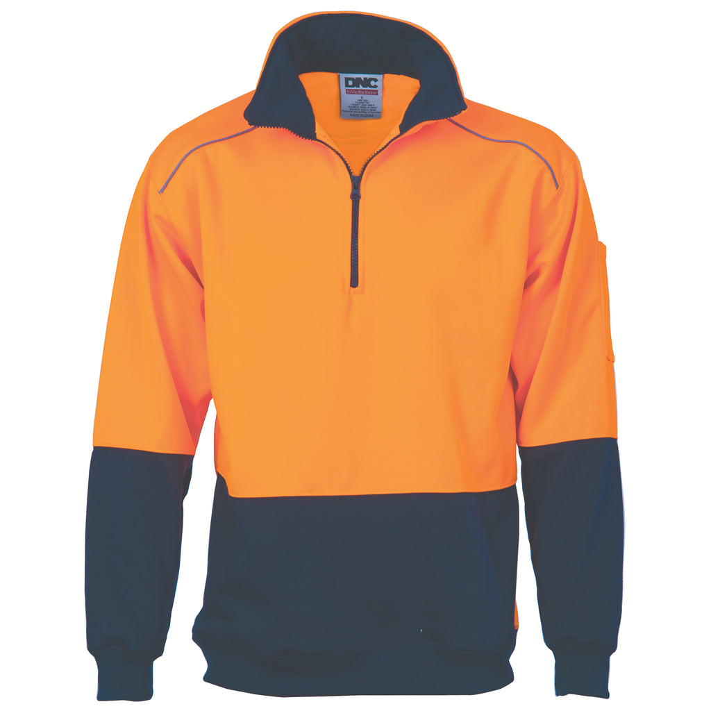 Hi-Vis Two Tone 1/2 Zip Reflective Piping
Sweat Shirt | 3928