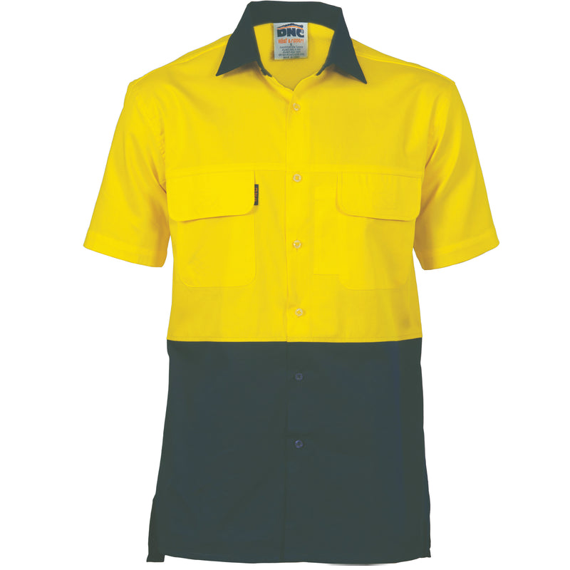 Hi-Vis 3 Way Cool-Breeze Cotton Shirt -
Short Sleeve | 3937