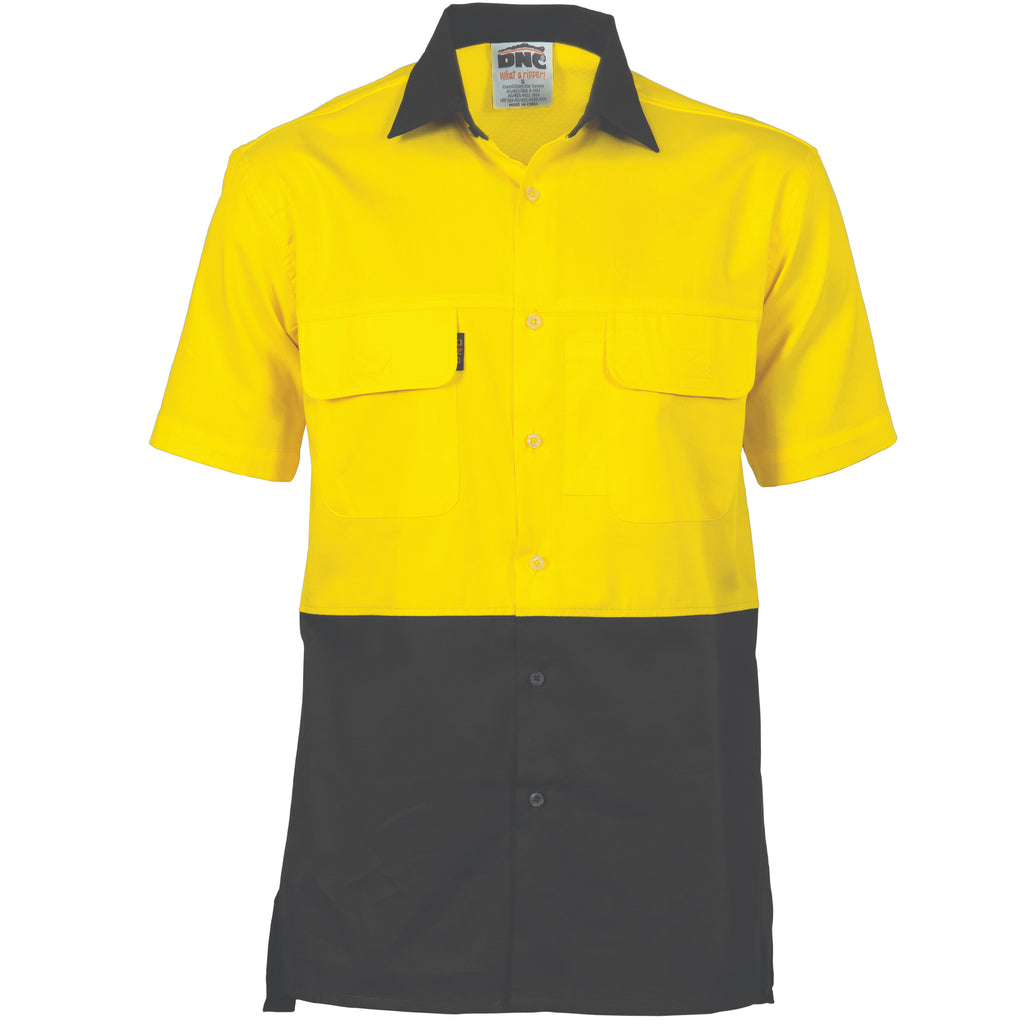 Hi-Vis 3 Way Cool-Breeze Cotton Shirt -
Short Sleeve | 3937