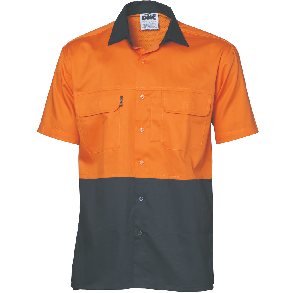 Hi-Vis 3 Way Cool-Breeze Cotton Shirt -
Short Sleeve | 3937